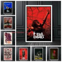 ภาพยนตร์สยองขวัญคลาสสิก The Evil Dead ภาพวาดผ้าใบโปสเตอร์พิมพ์ Modern Wall Art รูปภาพห้องนั่งเล่นตกแต่งบ้าน