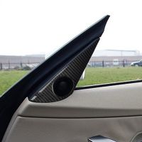 、‘】【’ Car Door Horn Ring Sticker Real Carbon Fiber Audio Speaker Frame Trim For BMW Z4 E85 2003-2008 Decorative Accessories