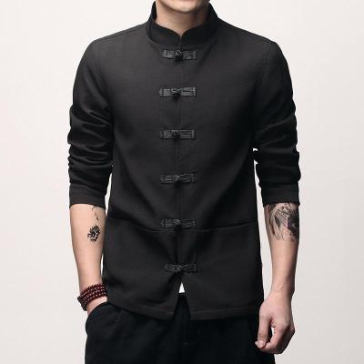 เสื้อแจ็คเก็ตเสื้อชายสำหรับผู้ชาย,ชุดจีนโบราณ Sp ฤดูใบไม้ร่วงชุดจีนชุดกังฟูไทชิ CN-003 Master