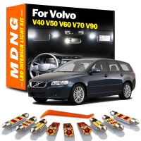 MDNG Canbus LED Interior Dome Light Kit For Volvo V40 V50 V60 V70 V90 1995-2005 2008 2011 2012 2013 2014 2019 Car Accessories