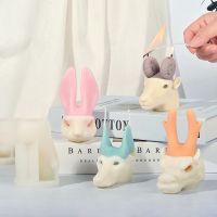 Candle Set Mold Plaster Silicone Mould DIY Sugar Cake Combination Ornament Home Sheep Zodiac Rabbit