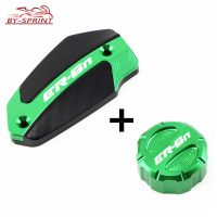 For KAWASAKI ER-6N ER 6N er-6n 2009-2016 Motorcycle CNC Front Rear Brake Fluid Cylinder Cap Master Reservoir Cover Accessories