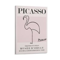 ศิลปะบนผนังเรียบง่ายพิกัสโซ่-พิมพ์ศิลปะบนผนังผนังนกฟลามิงโกวินเทจโปสเตอร์ศิลปะแนววินเทจโปสเตอร์ภาพเขียนศิลปินที่มีชื่อเสียงสีเบจศิลปะบนผนังตกแต่งพิมพ์ภาพวาดสำหรับตกแต่งห้องนอนห้องนั่งเล่น12X18นิ้ว (30