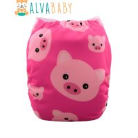 【CC】 ALVABABY Diapers Baby Washable Nappy Reusable Diaper with 1pc Microfiber Insert