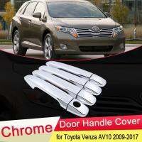 ☾♨☽ for Toyota Venza AV10 2009 2010 2011 2012 2013 2014 2015 2016 2017 Chrome Door Handle Cover Cap Trim Car Stickers Accessories