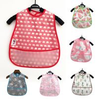 1Pcs Waterproof Lunch Feeding Apron Cartoon Pattern Cotton Baby Bibs Sleeveless Adjustable Boy Girl Feeding Bibs Apron Pipe Fittings Accessories