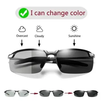 Unbrand Men Polarized Driving Glasses Sun Glasses Day Night Vision Driver's Eyewear Black 1pc