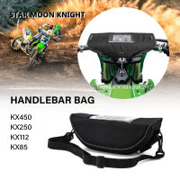 อุปกรณ์มอเตอร์ไซค์การจัดเก็บ H Andlebar กระเป๋าสำหรับคาวาซากิ KX450 KX250 KX112 KX85 KX450SR KX 450กระเป๋าเดินทางกระเป๋าเครื่องมือถุงกันน้ำ