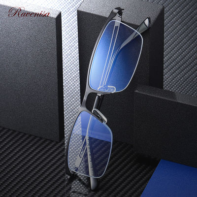 Luxury Optical Glasses 2020 Men Square Anti Blue Light Blocking Lenses Computer Male Metal Half Frame Business Eyeglasses