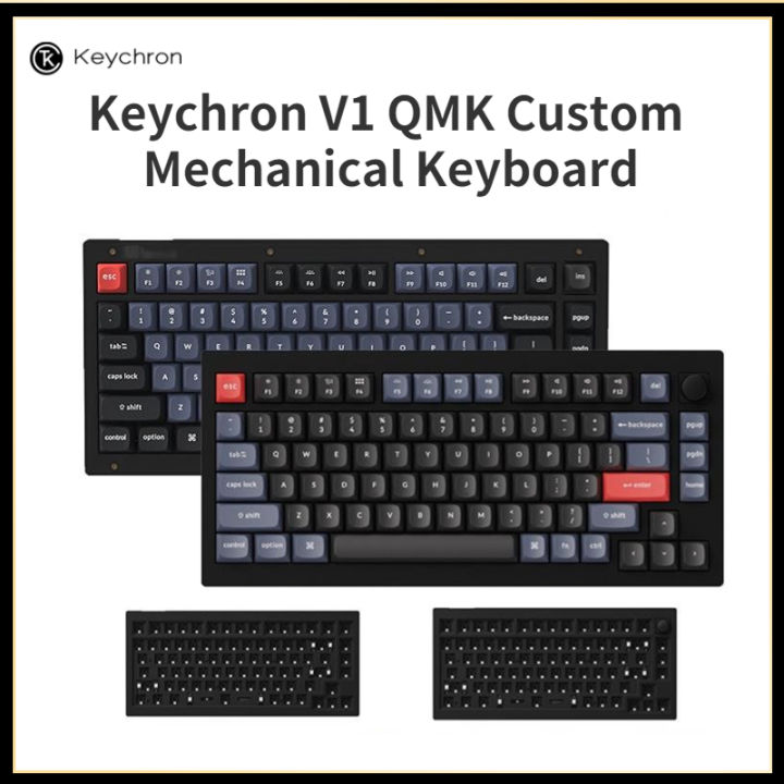 Original Keychron V1 RGB Mechanical Keyboard 75 Keys Wired Mechanical ...