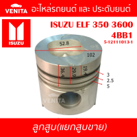 4BB1 รูไม่ทะลุ ลูกสูบ (แยกลูก) พร้อมสลัก ISUZU ELF 350 3600 4BB1 อีซูซุ อีแอลเอฟ 350 3600 4BB1 5-12111013-1 STD ลูกสูบพร้อมสลัก IZUMI SKURA MAHLE หยดน้ำ ART