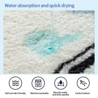 Floral Flower Shower Mat Microfiber Bathtub Floor Door Entrance Mats Toilet Pet Rugs Doormat for Bathroom Tapis Salle De Bain