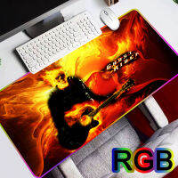 Ghost Rider Large Mouse Pad RGB Mouse Mats Mousepad RGB Desk Mat Gaming Mouse Pad Gamer XXL Mause Pad LED Mousepad For PC Mice Keyboard