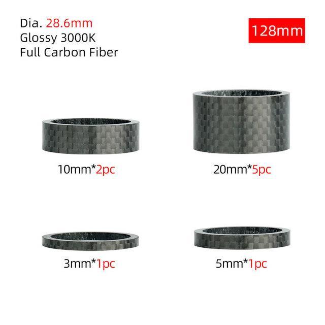 deemount-glossy-bicycle-headset-spacers-fork-stem-carbon-fiber-washers-3-5-10-15-20-30mm-rings-for-28-6mm-1-1-8-quot-post