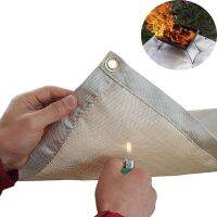 【cw】 Barbecue Fire Mat Camping Fireproof Cloth Picnic BBQ Heat Insulation Pad High Temperature Anti Scald Flame Retardant Cloth