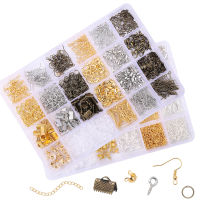 Diy Jewelry Accessories Making Set for Lobster Clasp Open Jump Ring Earring Hook Jewelry Supplies Making Connector Box for Beads