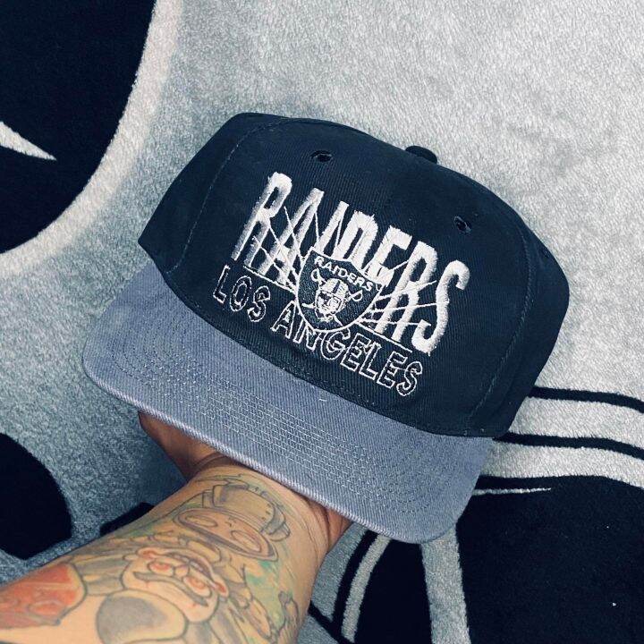 Los Angeles Raiders Sunrise Ver 2 Black Gray Vintage Customize Snapback Cap Nfl Lazada Ph