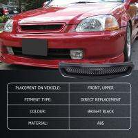 EK T-R Style Front Bumper Hood Mesh Grill Racing Grille for EK DX EX LX Type R 1999-2000 Glossy Black