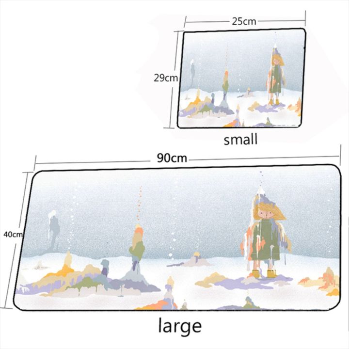 สร้างสรรค์-40x90cm-xxl-เครื่องเกมขนาดใหญ่-snowman-น่ารักแผ่นรองเมาส์พรมแล็ปท็อปอุปกรณ์เกมแผ่นรองเมาส์เดสก์ท็อป-csgo