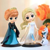 Disney 15cm Frozen Queen Princess Elsa Anna Figure Model Toys Cake Gifts Home Decor Birthday Party