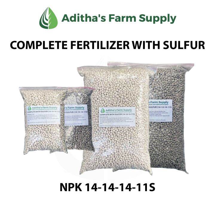 Complete Fertilizer (NPK 14-14-14-11s) 200 grams / 1 kilo | Lazada PH