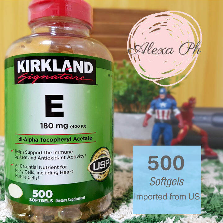 (EXPIRATION MARCH 2025) Kirkland Signature Vitamin E 180 mg (500