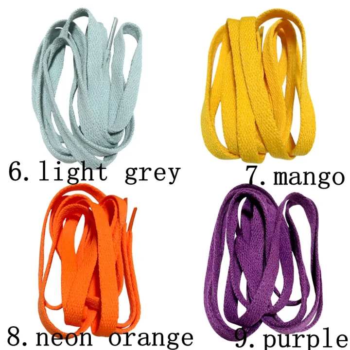 200 220CM Flat Shoe laces Shoelaces 8 mm Wide for Sneaker Sport Shoes