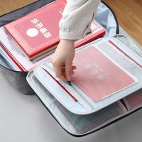 Home Travel Passport Briefcase Large Capacity Document Storage Bag Organizer Desk Stationery Files Card Folder Tool Case Handbag