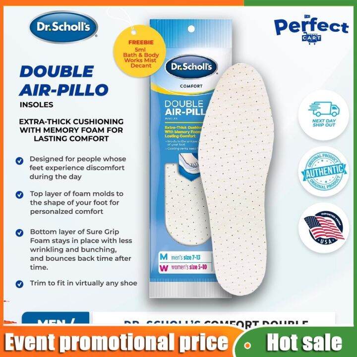 Double air hot sale pillo insoles