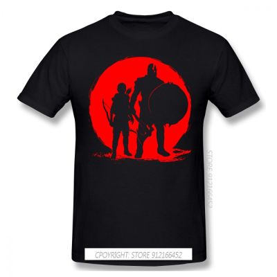 Cool Black Tshirt God Of War Greek Mythology Kratos AthenaS Blades Game Homme T-Shirts Tee Pure Cotton Oversize Short Sleeve