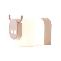 Night Light Bedroom Decoration LED Children Night Light USB Charging Cow Design Night Bedside Lamp