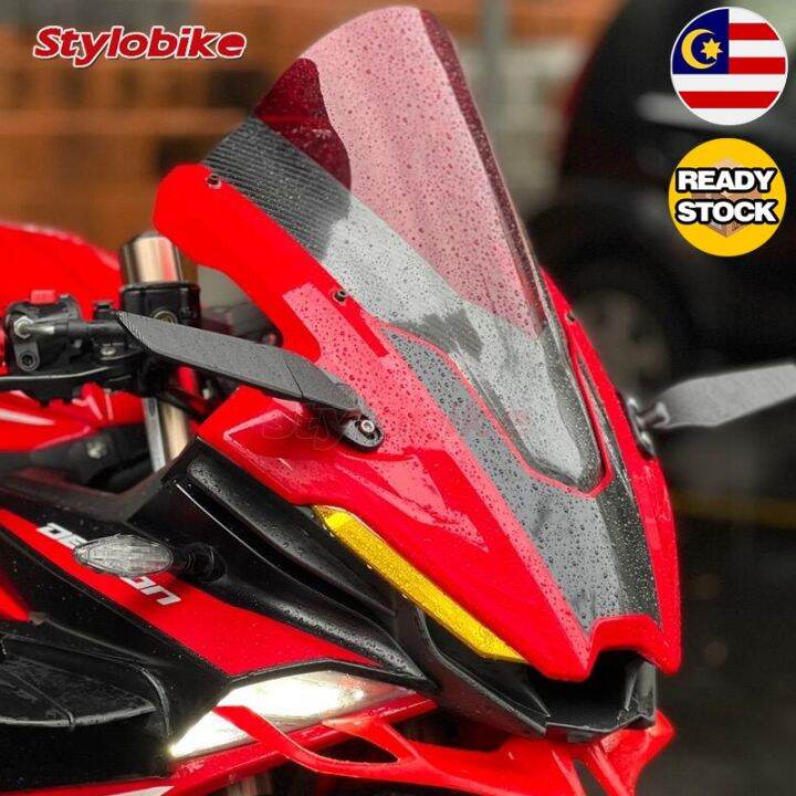 ♚SIDE MIRROR WINGLET FAIRING KAWASAKI NINJA 250 300 400 650 YAMAHA R15 R25 HONDA CBR REAR VIEW