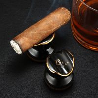 ☫♂♕ Galiner Travel Cigar Holder Ceramic Vintage 2 Pieces Puro Gadget Smoking Accessories Portable Holder Cigar Stand Rest