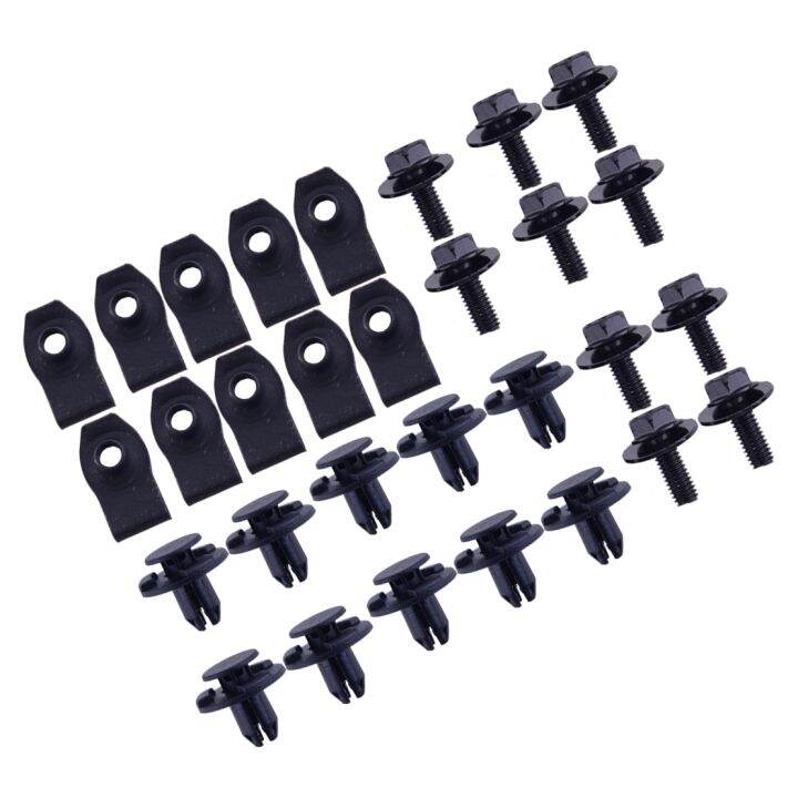 60pcs-2-sets-engine-shield-guard-push-clip-nut-bolt-rivet-bottom-cover-tray-retainer-fastener-fit-for-nissan-qashqai-2014-2020