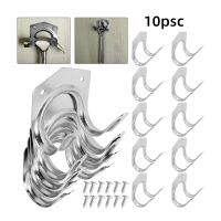 1/5/10pcs Hanger Sets Tools Storage Hooks Wall Mount Metal Double Hooks Garage Shed Hanging Organizer Garden Bracket