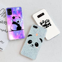 อ่อนนุ่ม ซิลิโคน เคสโทรศัพท์ หรับ OPPO A31 F11 A1K A3S A72 A12E A12S A5 A85 A7 A52 A11K A1 A15 A92 A83 A12 A9 A7 A8 A5S A15S Pro ปก โปร่งใส TPU To-109 Cute panda