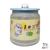 Bottle Jar Mamegoma San-X ขวดโหลเก็บของมาเมะโกมะสีฟ้า ลายการ์ตูนซาน-เอ็กซ์