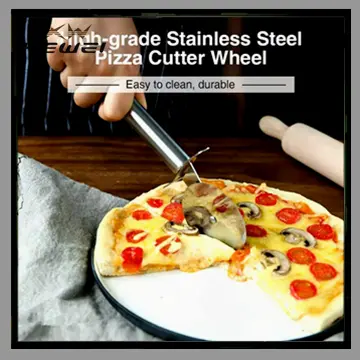 Pizza Cutter Wheel, Quality Stainless Steel Pizza Wheel, Super Sharp Pizzar  Slicer With Non Slip Handle And Protective Cove, Food Grade Kitchen Tool 