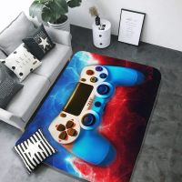 Cool Gamepad Area Rug Game Console Rug Non-Slip Polyester Video Game Mat Home Decor Sofa Floor Rug for Gamers Boys Playroom