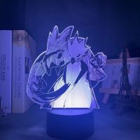 My Hero Academia Fumikage Tokoyami Led Night Lamp for Bedroom Decoration Birthday 3d