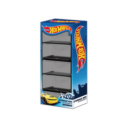 Hot Wheels 164 Cars Model Storage Box Boutique Display Transparent 5 Boxes Set Suitable for HotWheels Combined Boy Toys for Kid