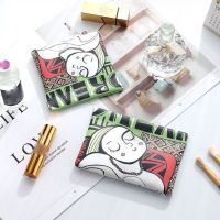 ❦☁ Cartoon Girl Printed Spring Flower Coin Purse Data Line Storage Bag For Girls Travel Lipstick Cosmetic Bag