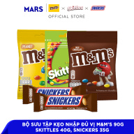 Bộ Sưu Tập Kẹo Nhập Đủ Vị M&M s 90g, Skittles 40g, Snickers 35g thumbnail