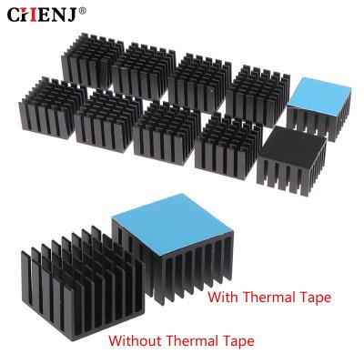 5pcs Aluminum Heatsink Heat Sink Radiator Cooling Cooler For Electronic Chip IC LED Computer With Thermal Conductive Tape Adhesives Tape