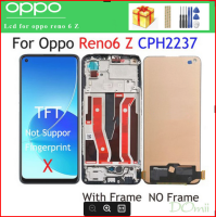 ชุดประกอบดิจิไทเซอร์จอสำรองสัมผัสหน้าจอ Lcd 6Z OPPO Reno ของแท้ชิ้นส่วน Reno6 Z Reno 6 Z