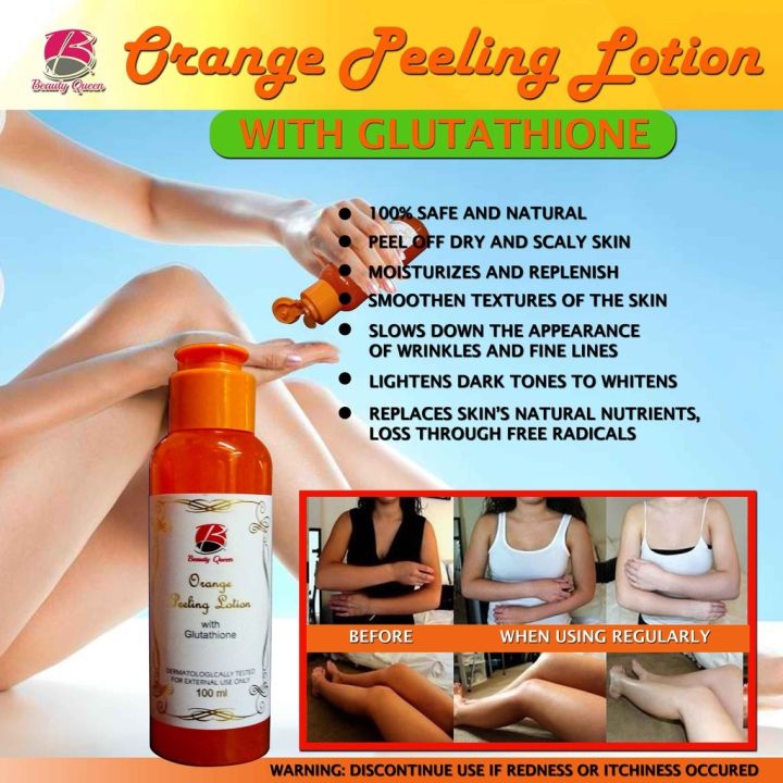 Orange 2024 peel lotion