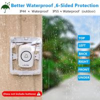 ✵◎♀ Waterproof Cover For Wireless Doorbell Smart Door Bell Ring Chime Button Transparent Waterproof Home