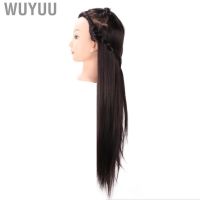 Wuyuu Mannequin Head  Hair Practice Training High Temperature Wire Easy Use for Braided Straightening Beauty Teachers