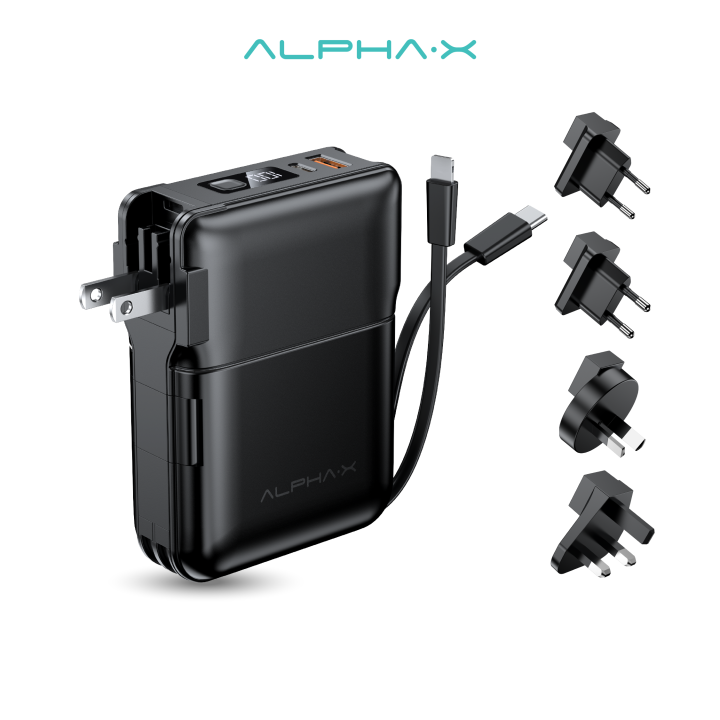 สินค้าใหม่-alpha-x-alpc-10pd-int-powerbank-10000mah-adapter-fast-charging-อะแดปเตอร์เดินทางอเนกประสงค์-qc-3-0-pd20w-พาวเวอร์แบงค์ชาร์จเร็ว-ประกันสินค้า-1-ปี