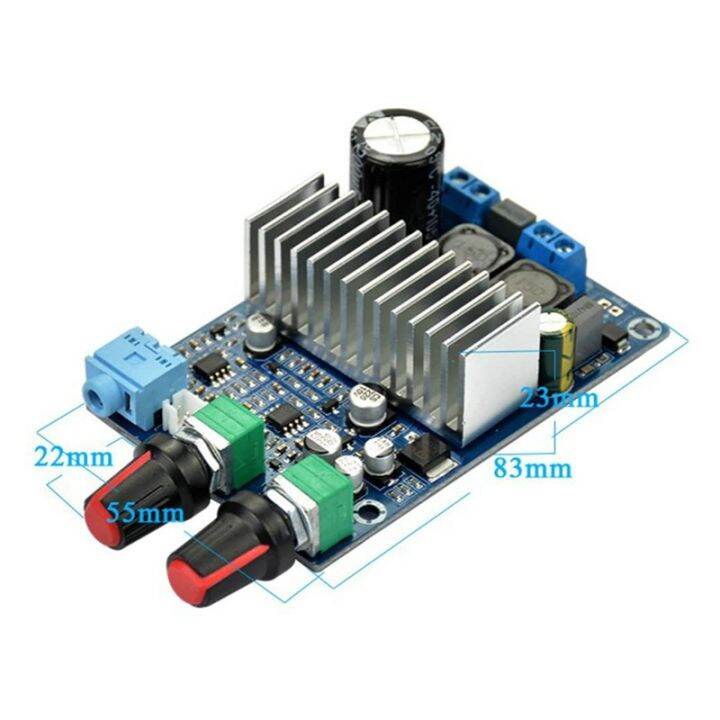 tpa3116-subwoofer-amplifier-board-100w-bass-output-dc12-24v-digital-small-power-amplifiers-video-audio-accessories